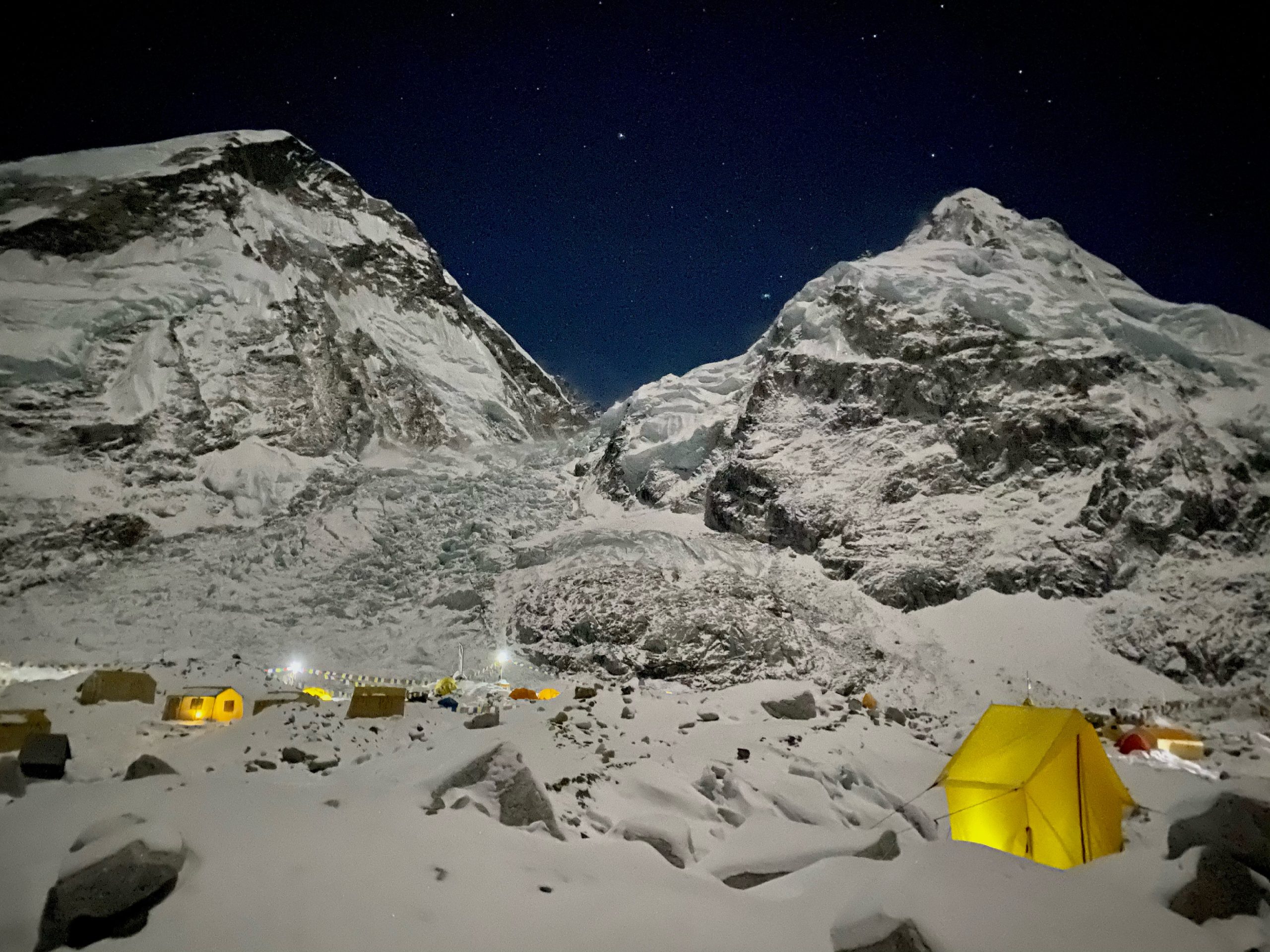 Base Camp at night